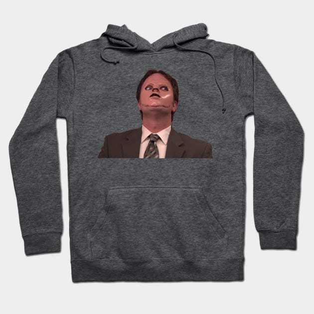 Dwight Schrute - Skin Mask Hoodie by TossedSweetTees